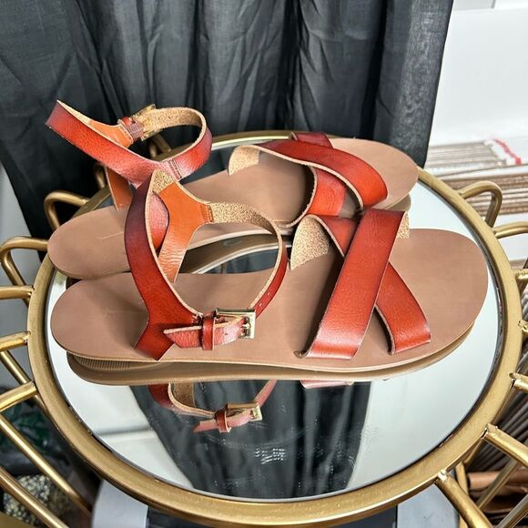 J.Crew Criss cross Flat Sandals. - Picture 4 of 5